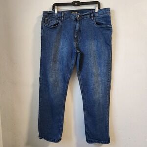 Urban Star Premium Apparel Mens Blue Jeans 40x30 Regular Fit‎ Denim